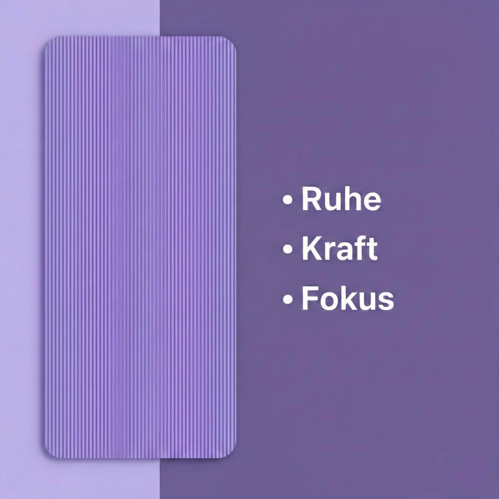 Fitnessmatte in Violett - Extra Komfort