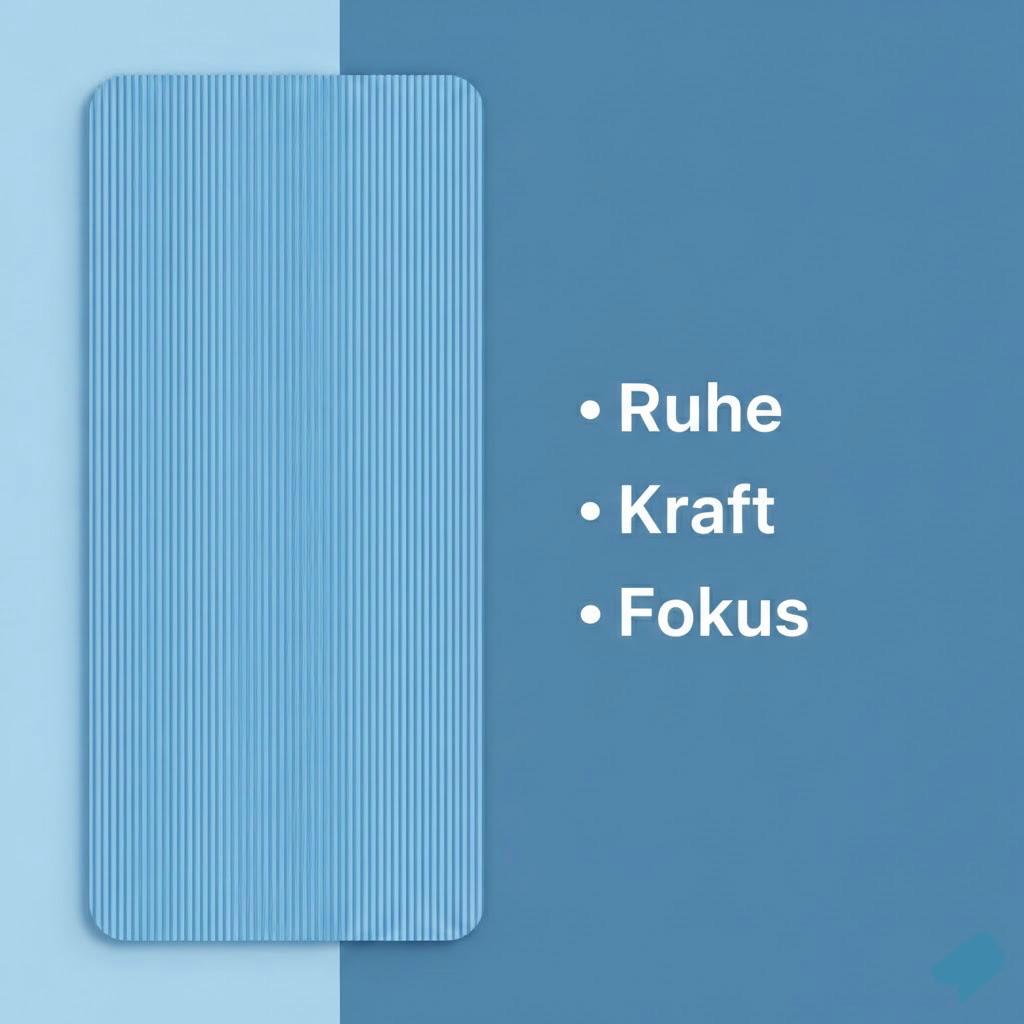 Fitnessmatte in Blau - Extra Komfort
