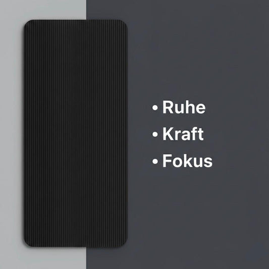 Fitnessmatte in Schwarz - Extra Komfort