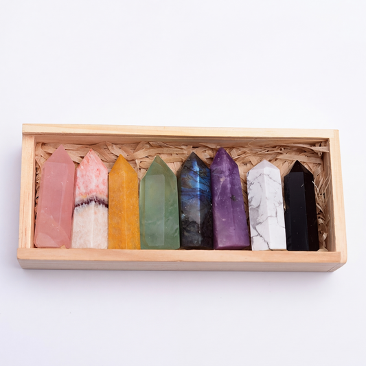 Edelstein-Set Harmonie - 8 Stück