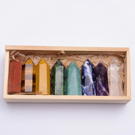 Edelstein-Set Kraft - 8 Stück