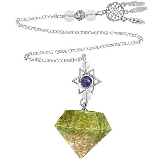 Traumfänger Pendel - Peridot