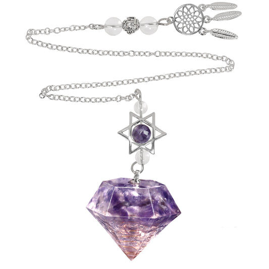 Traumfänger Pendel - Amethyst