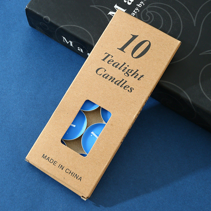 Blaue Teelichter - 10 Stück
