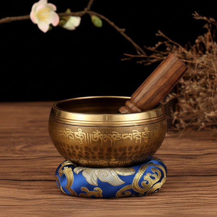 Goldene Tibetische Klangschale - Mittel