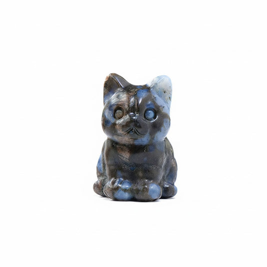 Blue Tara Quarz - Katzenfigur