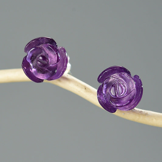 925 Silber Ohrringe mit Amethyst