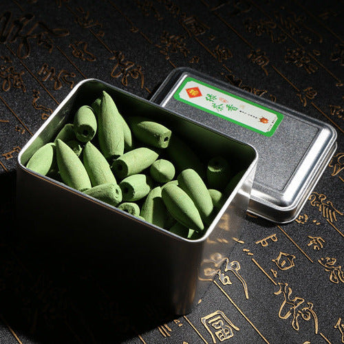 Grüner Tee Räucherkegel - 50 Stück