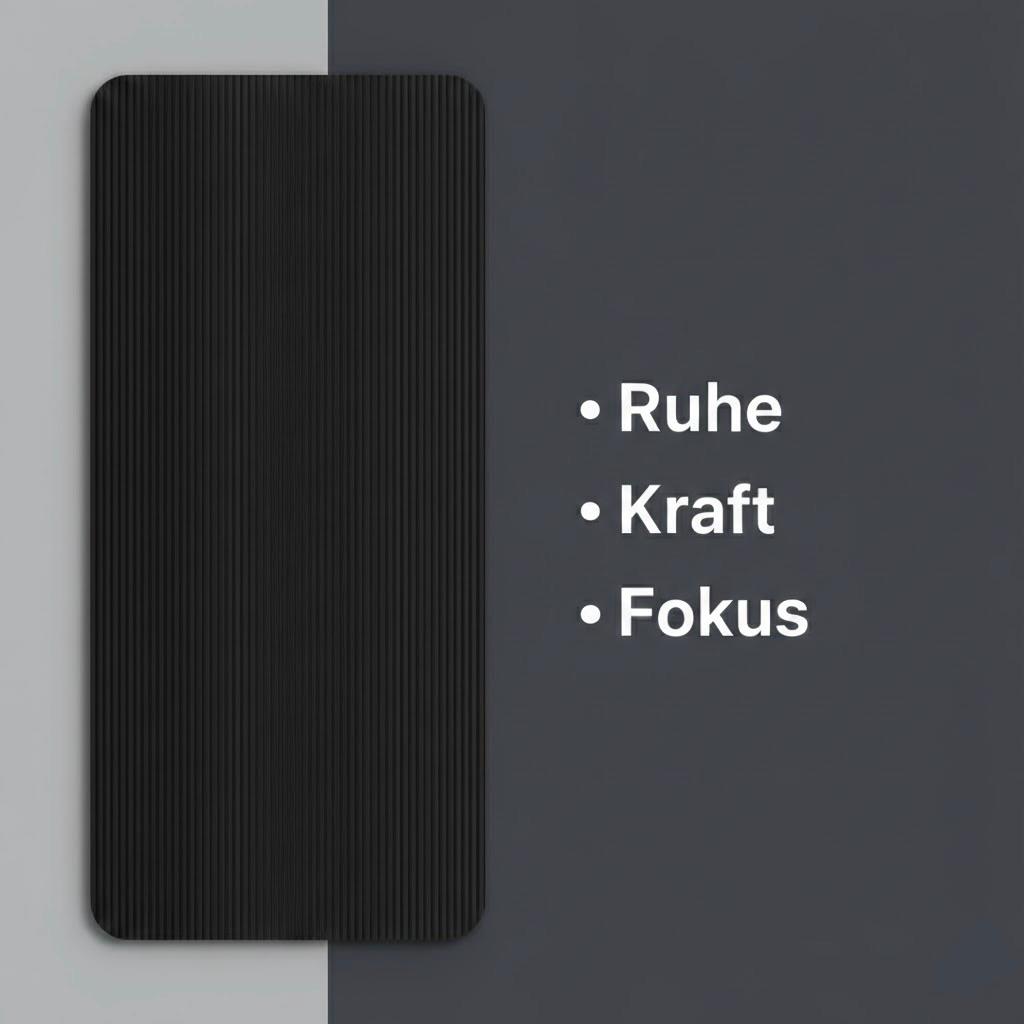 Fitnessmatte in Schwarz - Extra Komfort