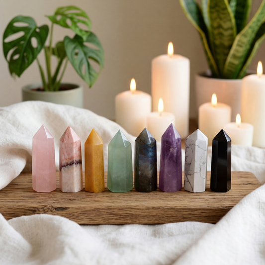 Edelstein-Set Harmonie - 8 Stück