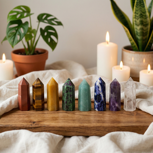 Edelstein-Set Kraft - 8 Stück