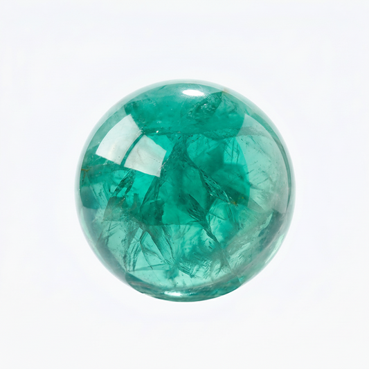 Grüner Fluorit - Kugel