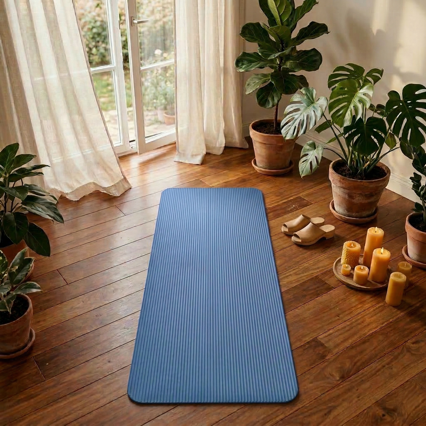 Fitnessmatte in Blau - Extra Komfort