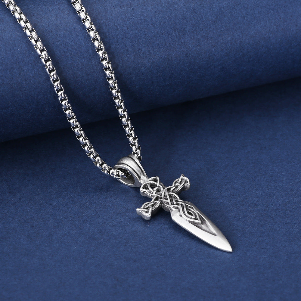 Schwert Kette mit keltischem Knoten
