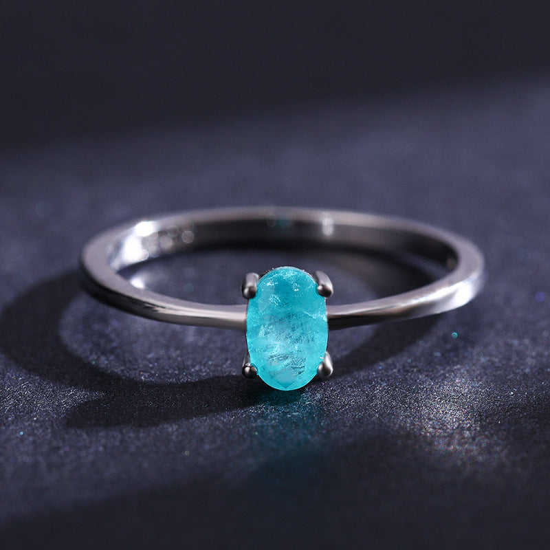 925 Silber Ring mit Paraiba-Turmalin