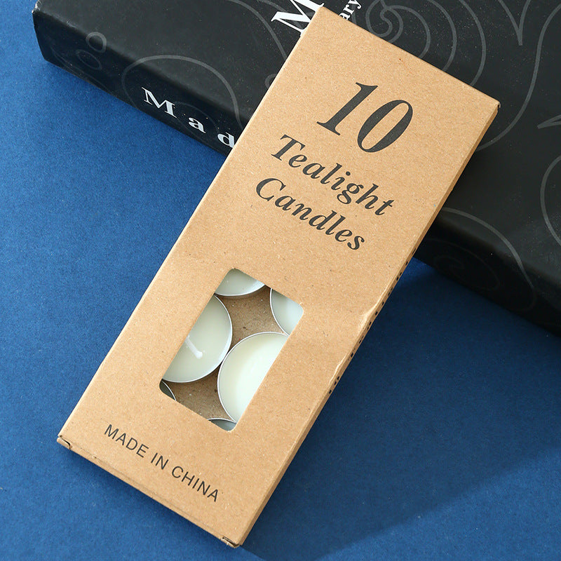 Weiße Teelichter - 10 Stück