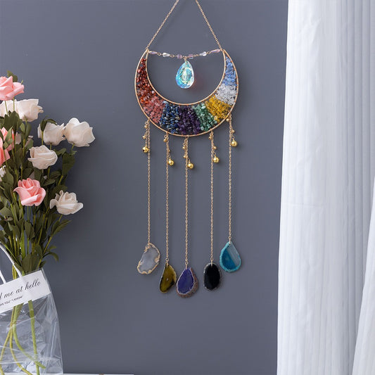 Chakra Halbmond mit Achat - Lichtspiel