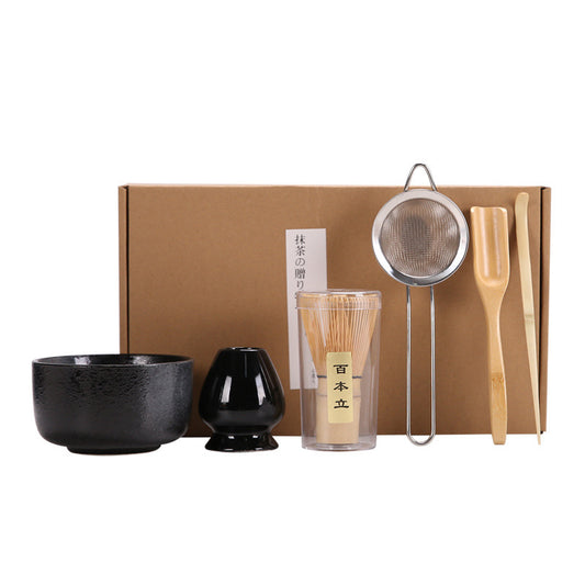 Matcha Set (6-teilig) - Schwarze Eleganz