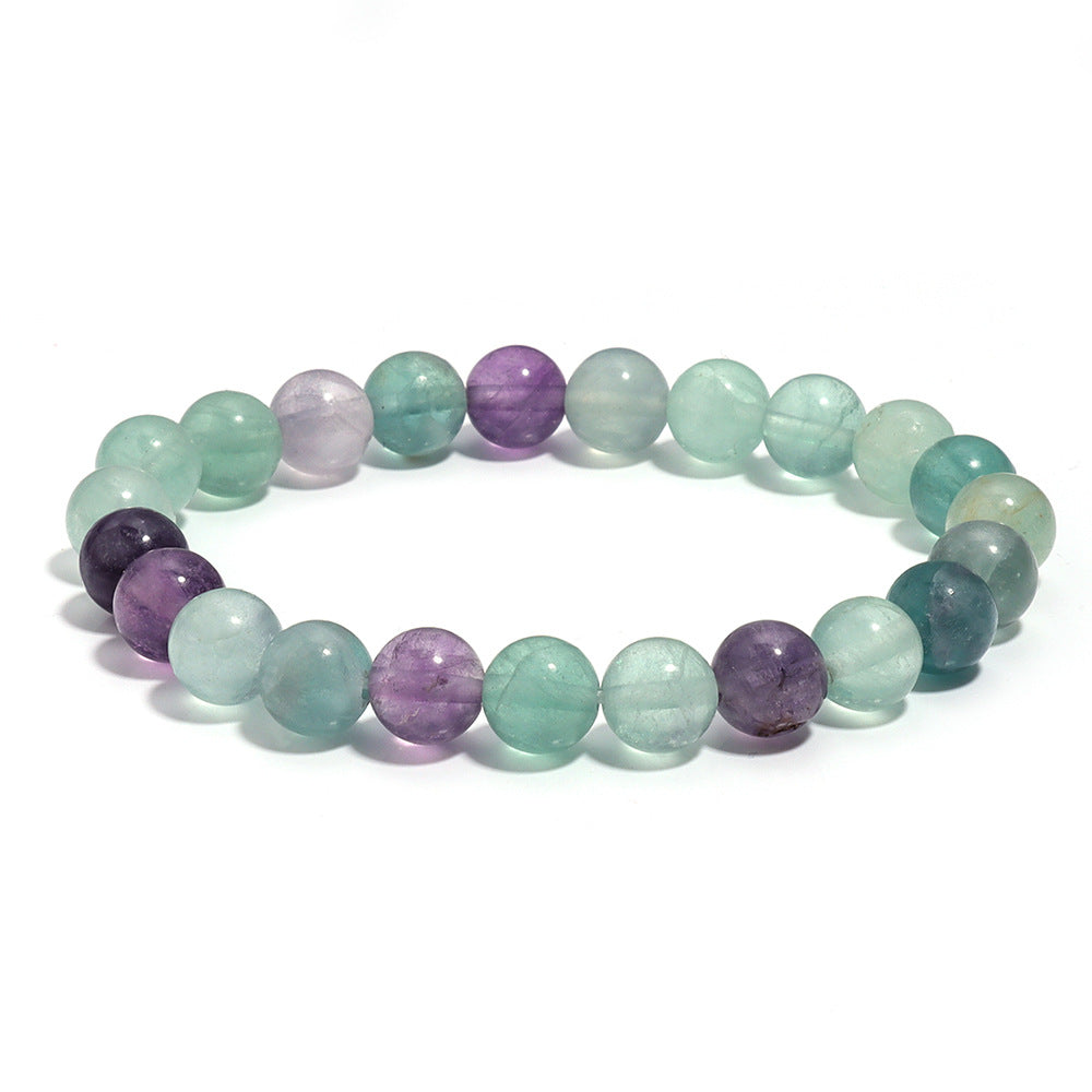 Regenbogen Fluorite - Perlenarmband