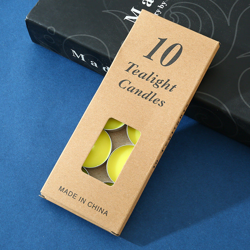 Gelbe Teelichter - 10 Stück