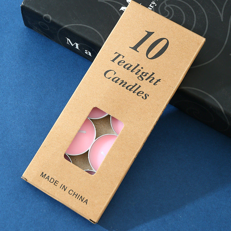 Rosa Teelichter - 10 Stück