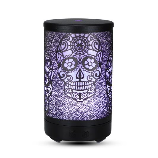 Aroma Diffuser mit Sugar Skull Design