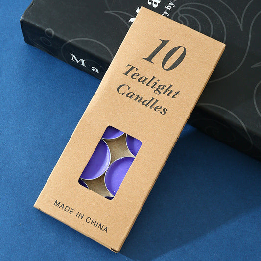Lila Teelichter - 10 Stück