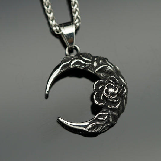 Halbmond & Rosen Kette