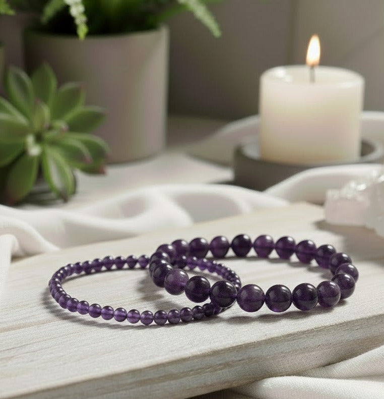 Amethyst - Perlenarmband