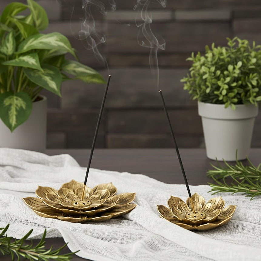 Lotusblüten - Räuchergefäß