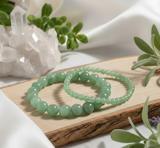 Grüner Aventurin - Perlenarmband