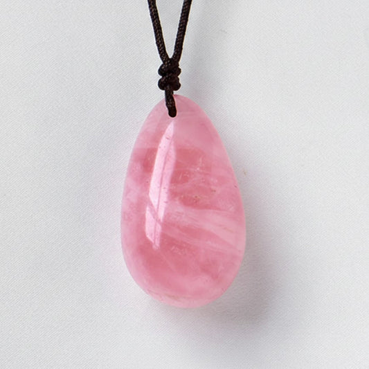 Kette mit Rosenquarz Anhänger
