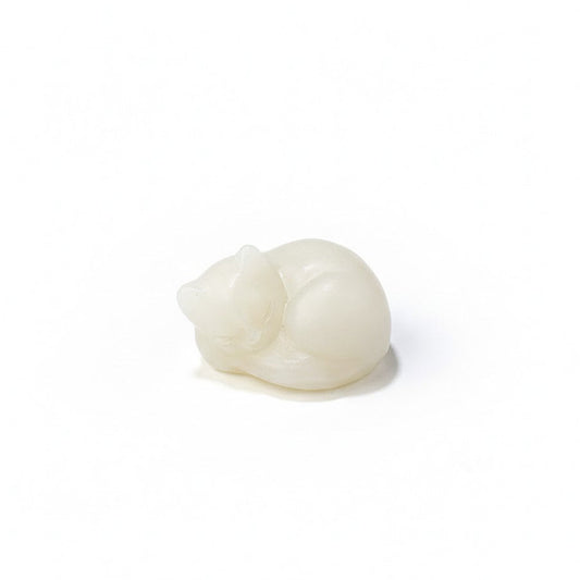 Alabaster Calcit - Schlafende Katze