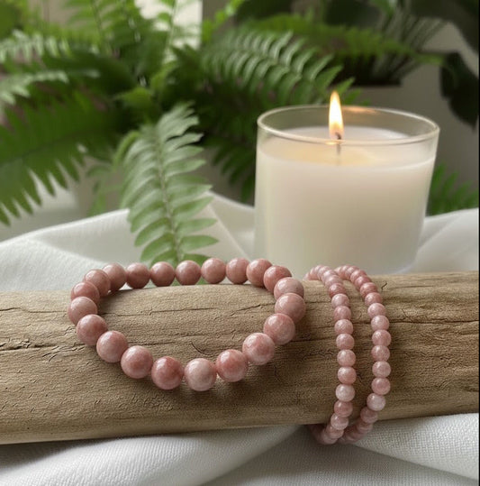 Rhodochrosit - Perlenarmband