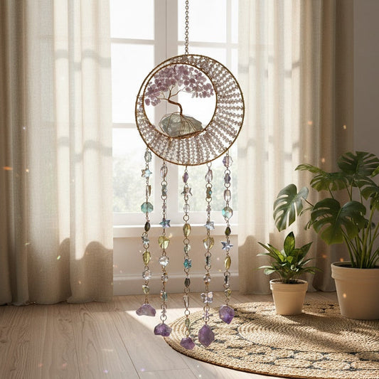 Lebensbaum mit Amethyst - Lichtspiel