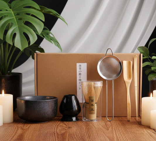 Matcha Set (6-teilig) - Schwarze Eleganz