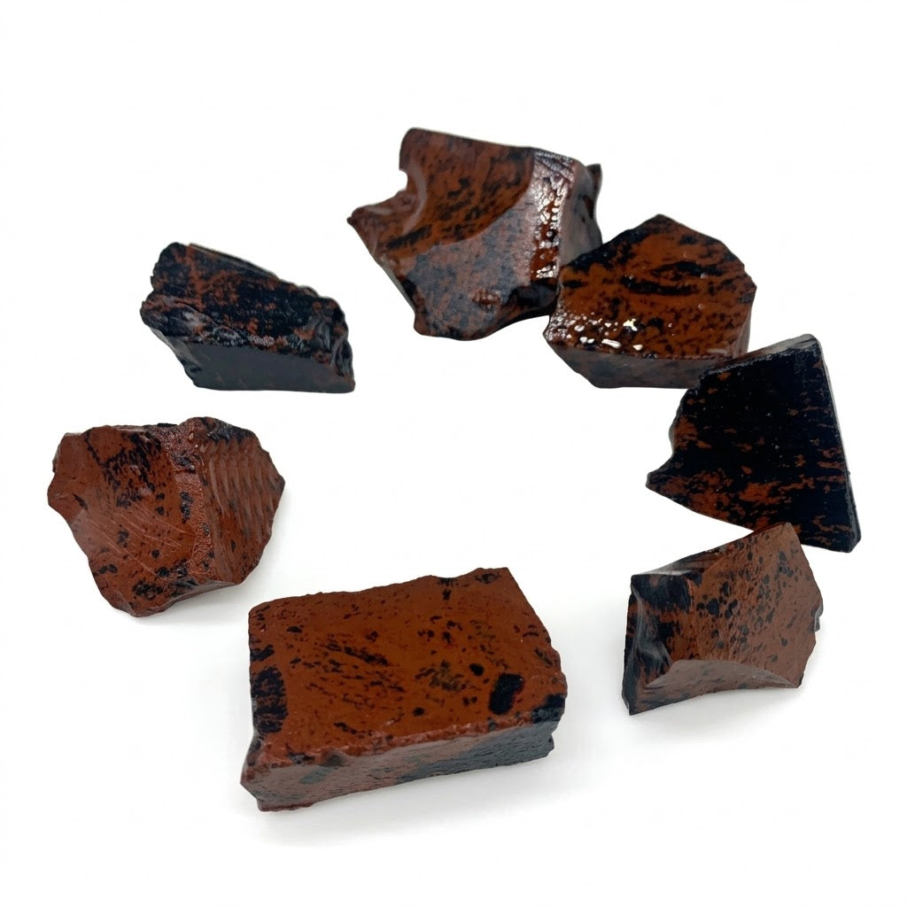 Roter Obsidian - Rohsteine 100g
