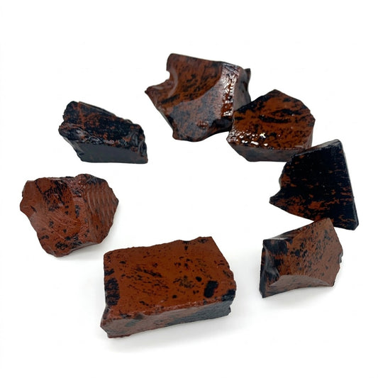 Roter Obsidian - Rohsteine 100g