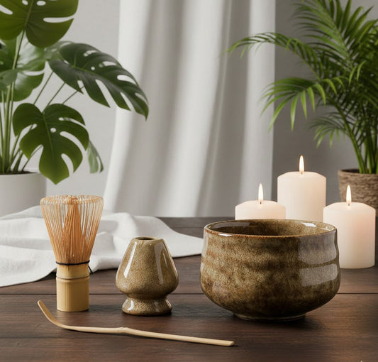 Matcha Set (4-teilig) - Erdige Harmonie