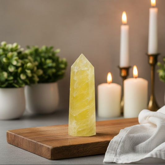 Lemon Citrin Obelisk