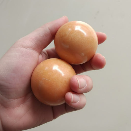 Orangen Calcit - Kugel
