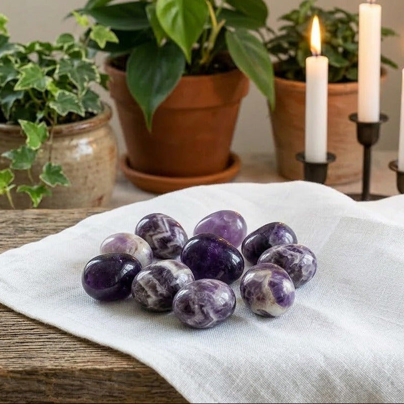 Amethyst - Trommelsteine 100g