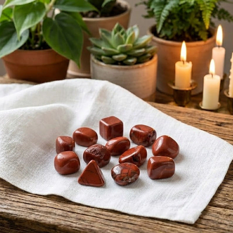Roter Jaspis - Trommelsteine 100g
