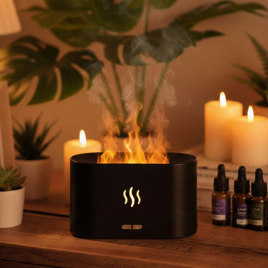 Diffuser mit Flammeneffekt