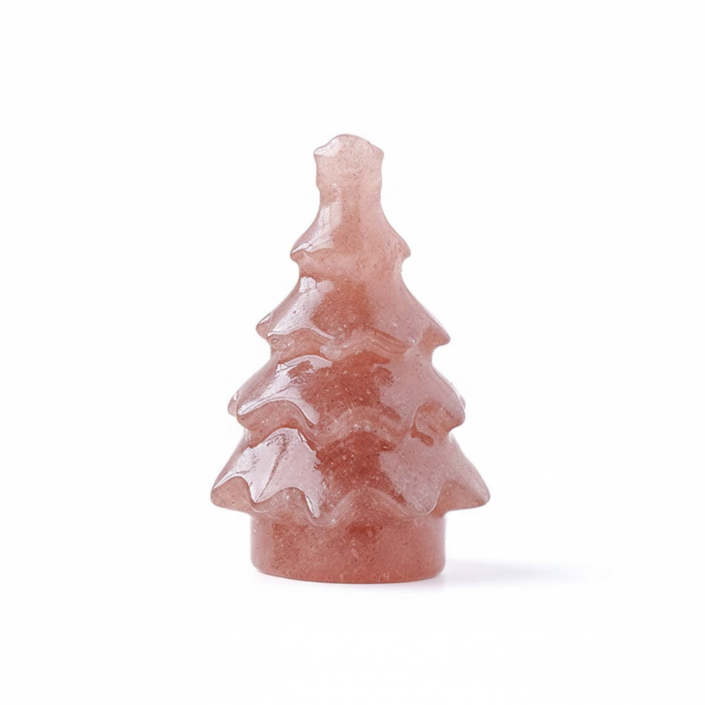 Erdbeerquarz - Tannenbaum