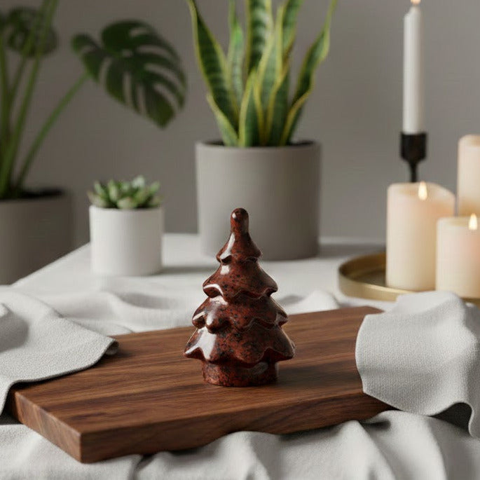 Roter Obsidian - Tannenbaum