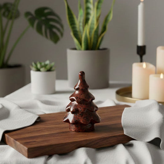 Roter Obsidian - Tannenbaum