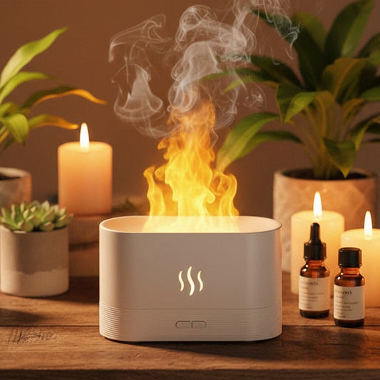 Diffuser mit Flammeneffekt